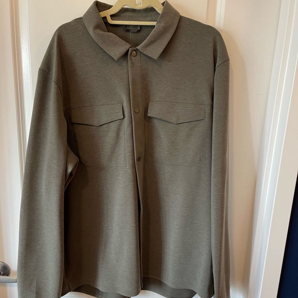 LuluLemon - Olive Button Up Overshirt - XXL
